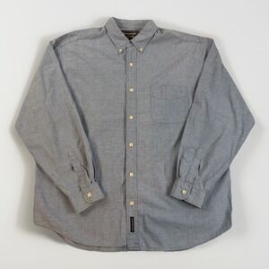 Abercrombie & Fitch Shirt Mens Large Blue Button Down Long Sleeve